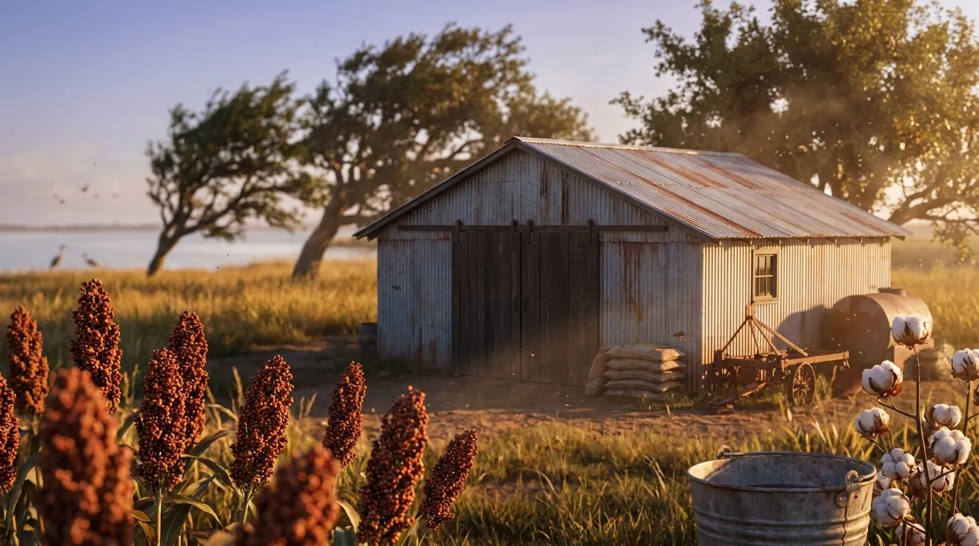 Illustrated landscape of Coastal Bend