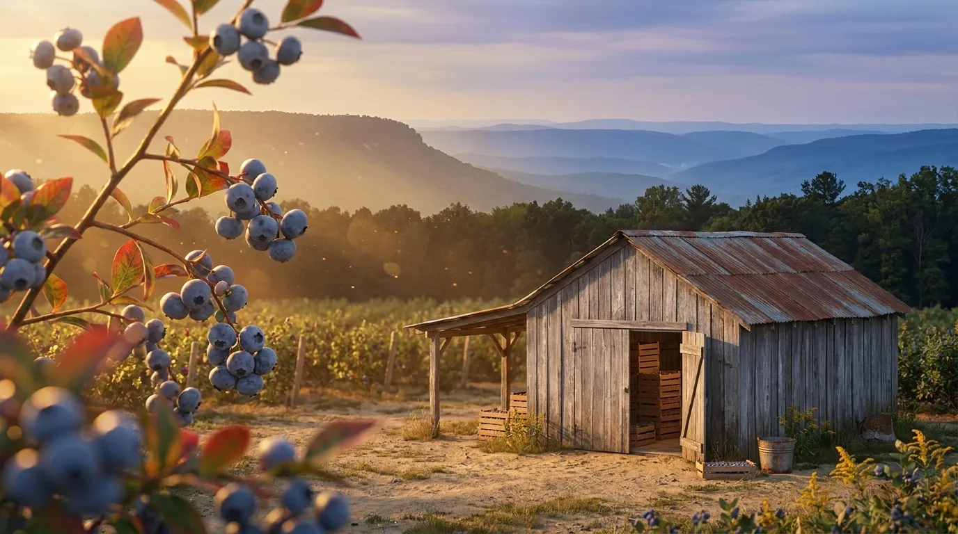 Illustrated landscape of Cumberland Plateau
