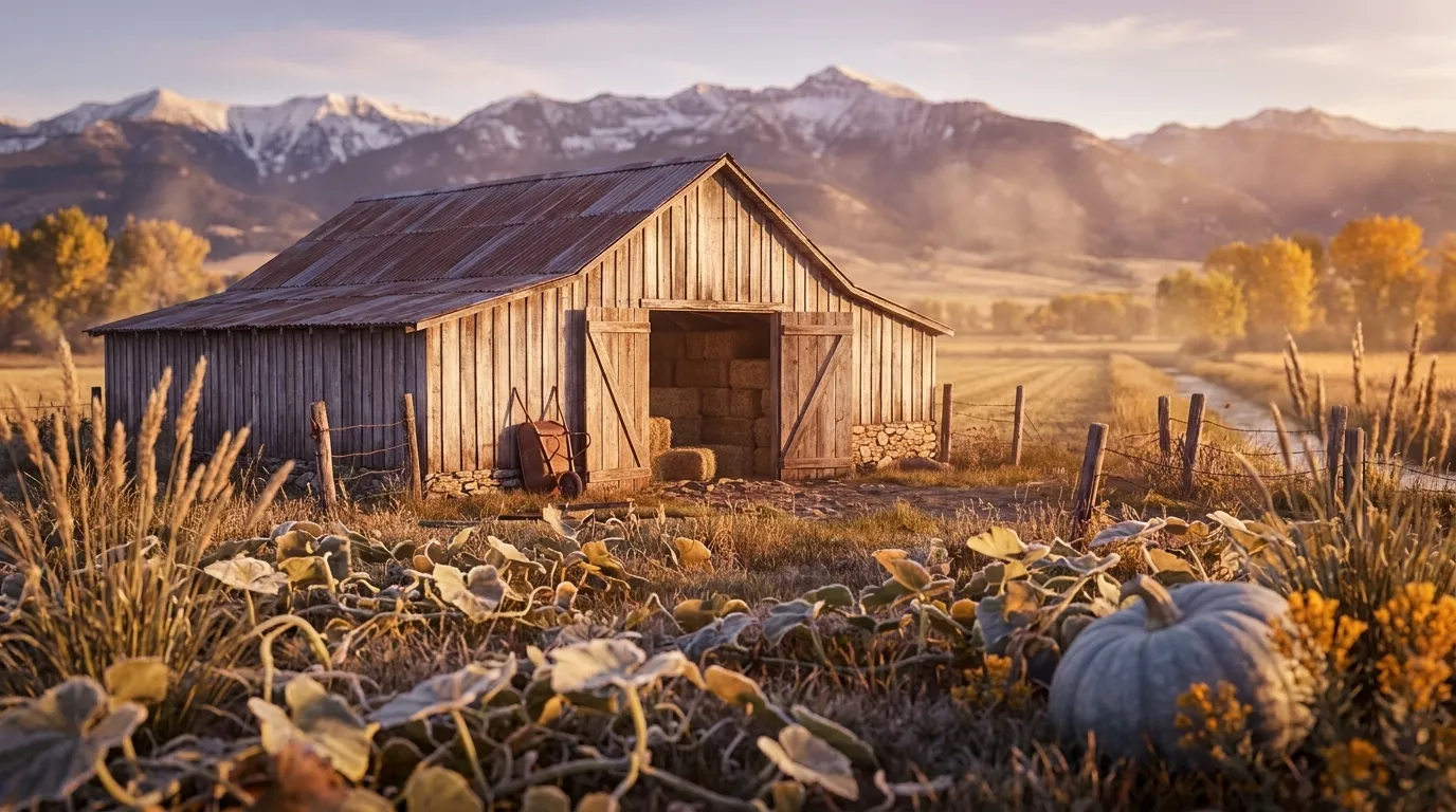 Illustrated landscape of Gallatin Valley
