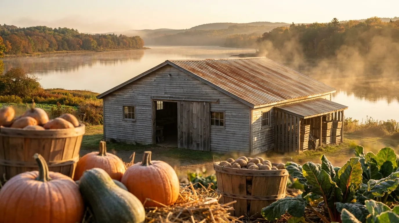 Illustrated landscape of Greater Bangor / Penobscot Valley