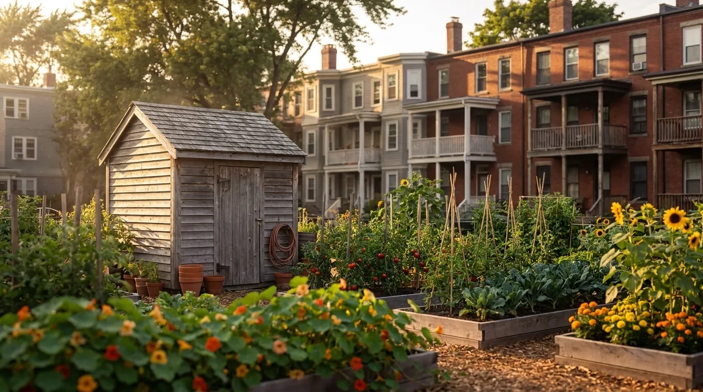 Illustrated landscape of Greater Boston
