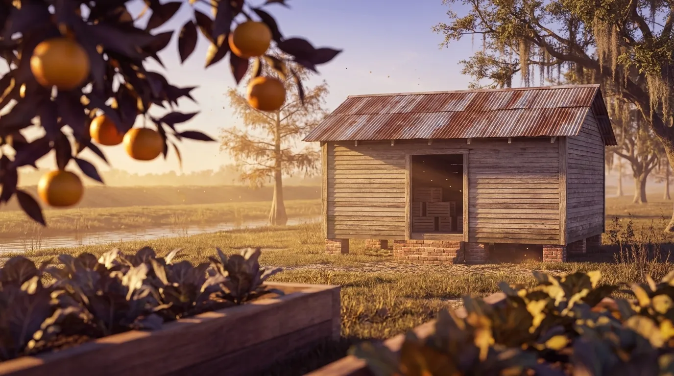 Illustrated landscape of Greater New Orleans