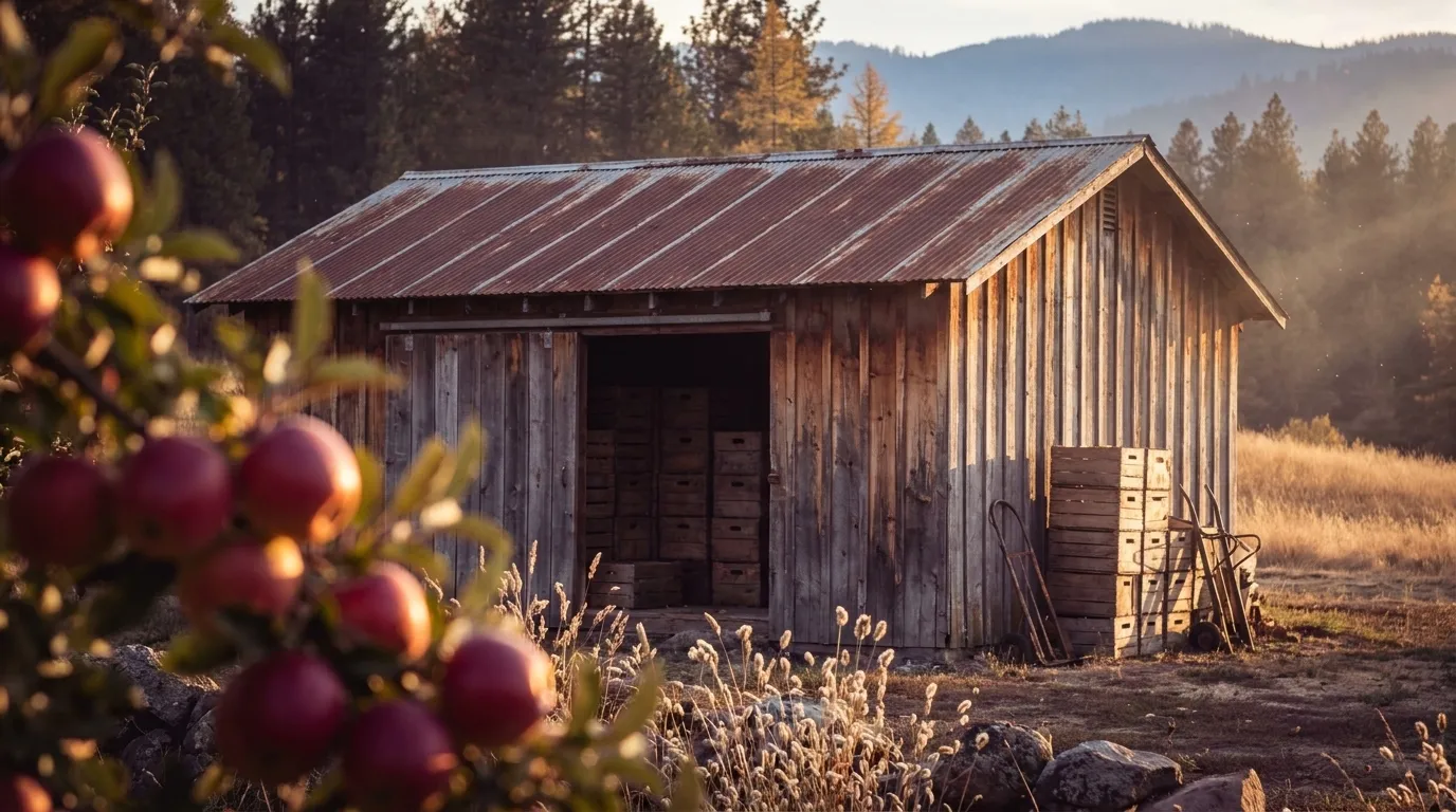 Illustrated landscape of Inland Northwest (Northeast Washington)