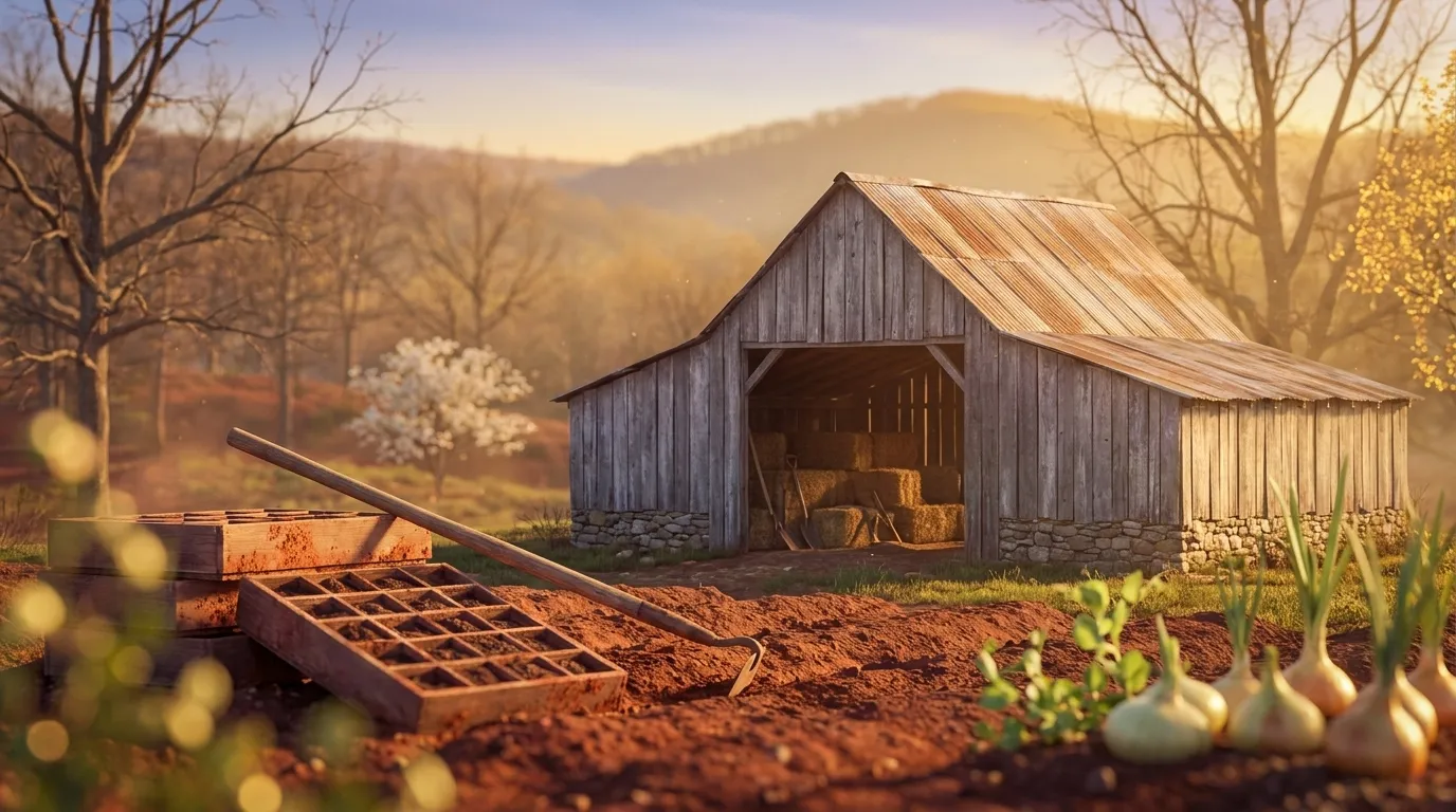 Illustrated landscape of North Mississippi Hills (Northeast Hills)