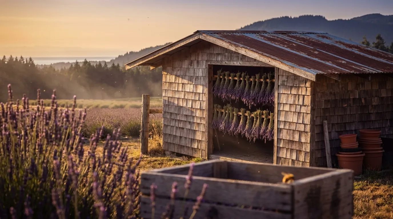 Illustrated landscape of Olympic Peninsula