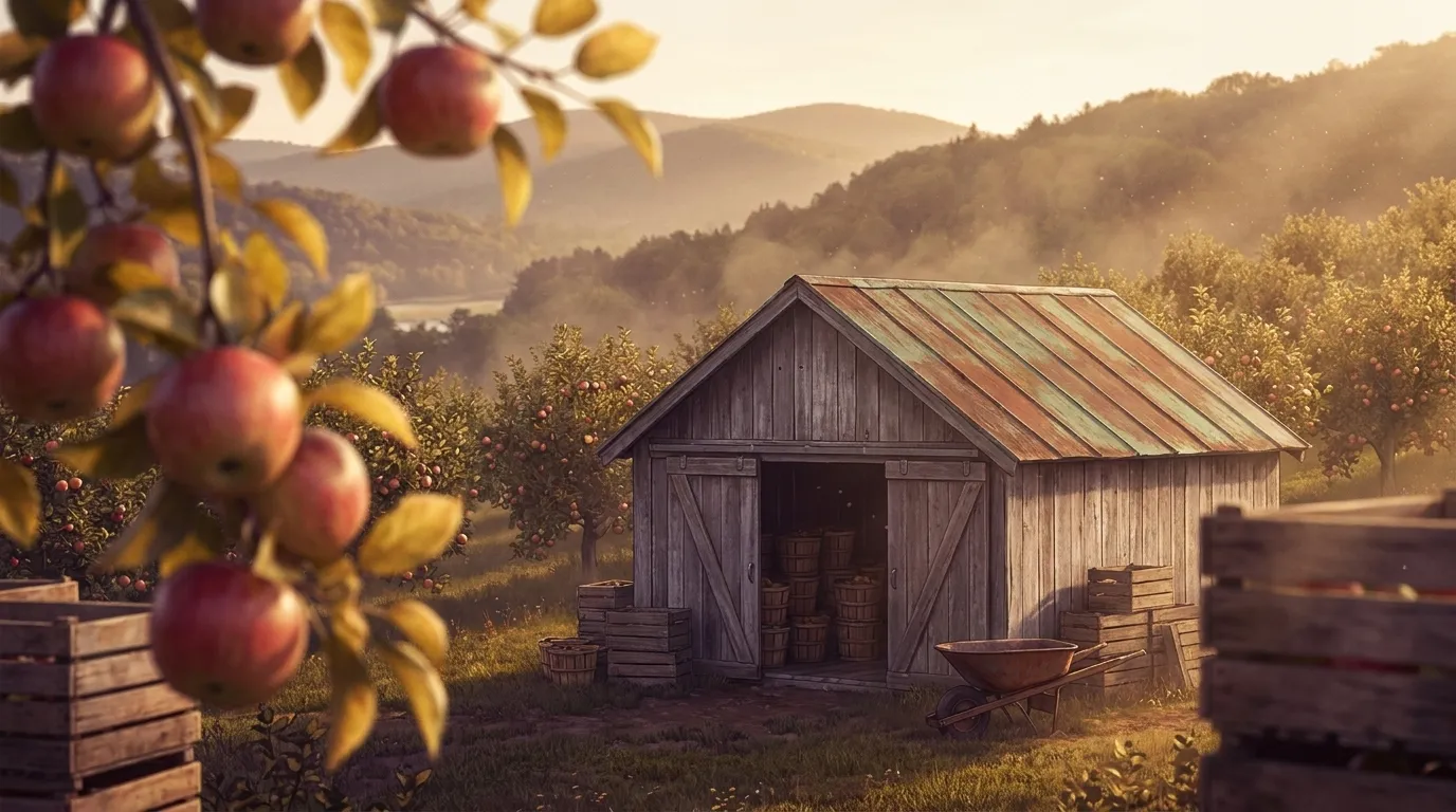 Illustrated landscape of Southern Vermont
