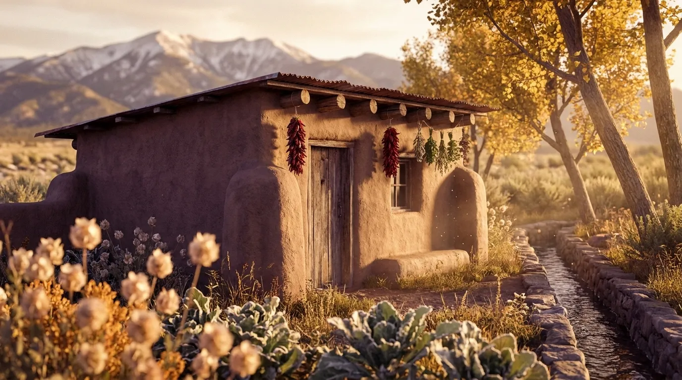 Illustrated landscape of Taos & the Sangre de Cristo High Country