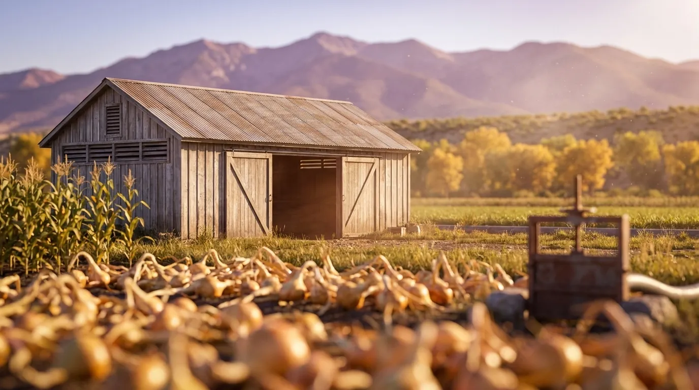 Illustrated landscape of Uncompahgre Valley