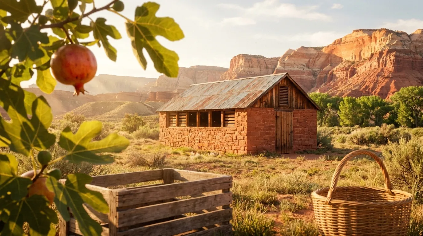 Illustrated landscape of Utah's Dixie / St. George